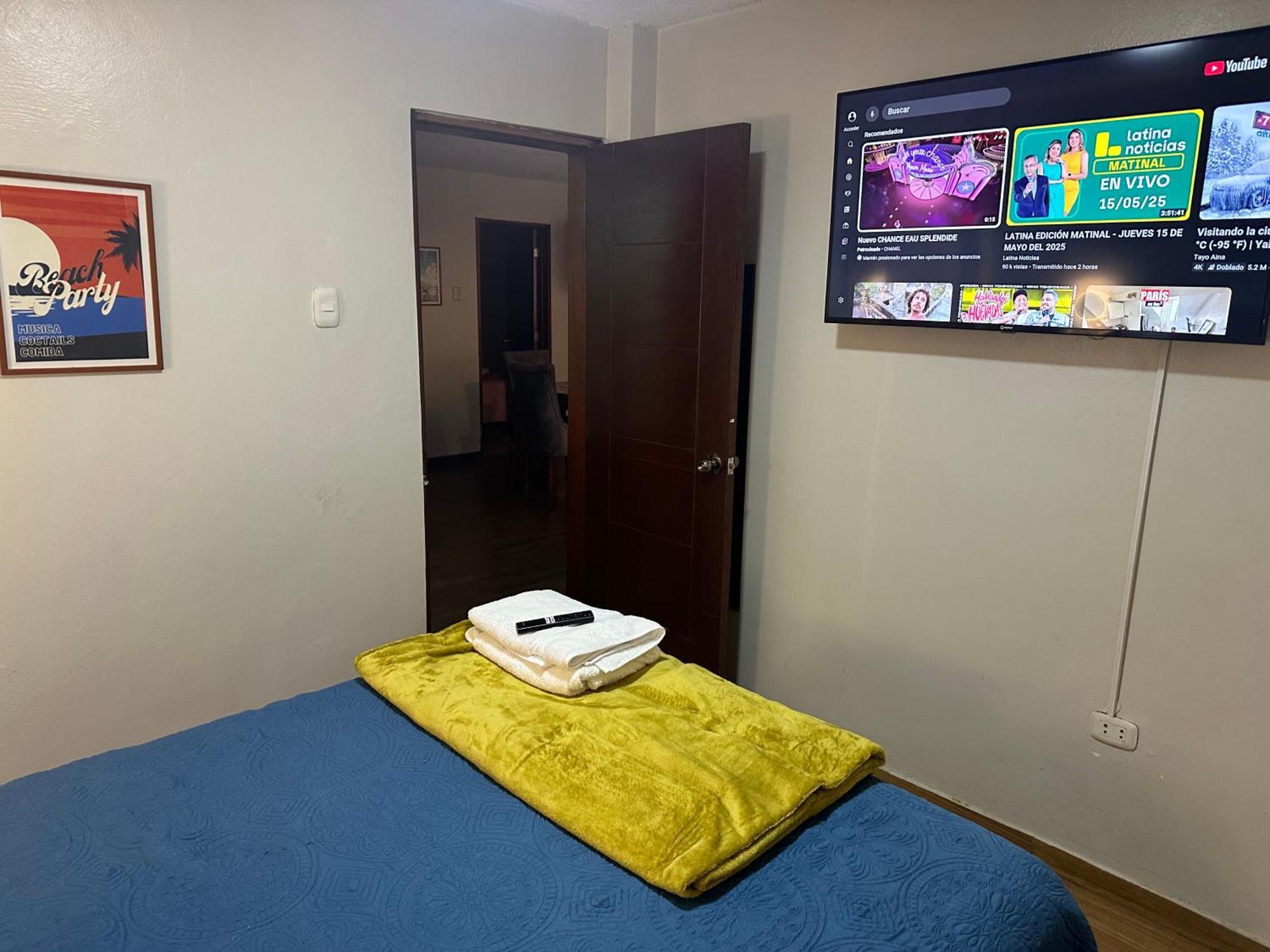 Hermoso Depa Amoblado 3Camas Wifi Terraza Lima Bagian luar foto